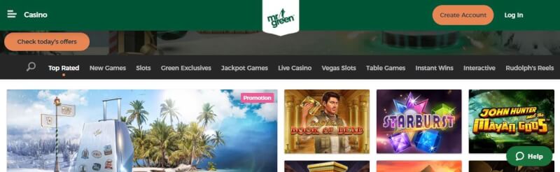 discover Mr Green online casino lobby features including games, stimullar & extras-logo