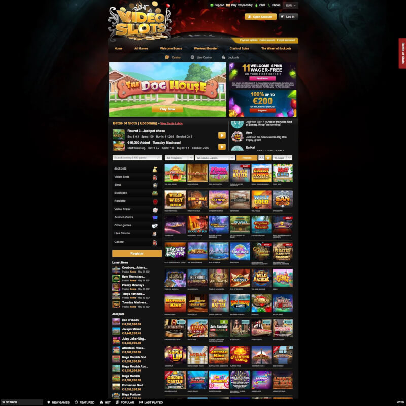 VideoSlots screenshot 1