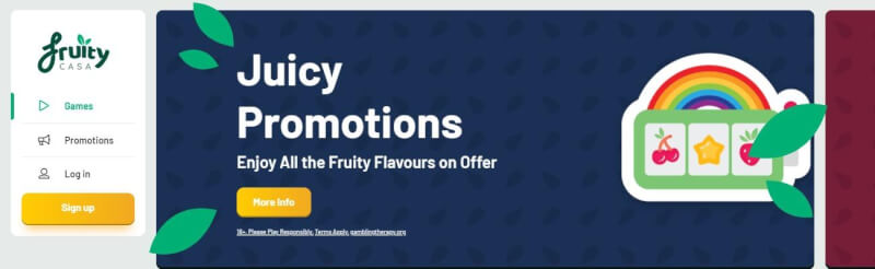 fruity casa website provides gambling games, ilk depozit əlavə və yeni oyunçular üçün təkliflər-loqosu
