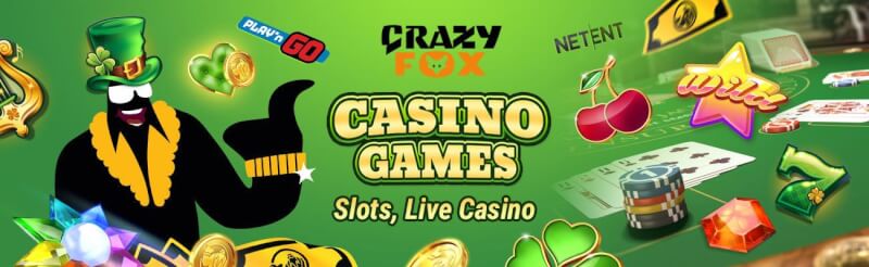 crazyfox casino provides numerous gambling games like slots, blackjack kimi real vaxt kazino oyunları, bakkara və rulet-loqosu