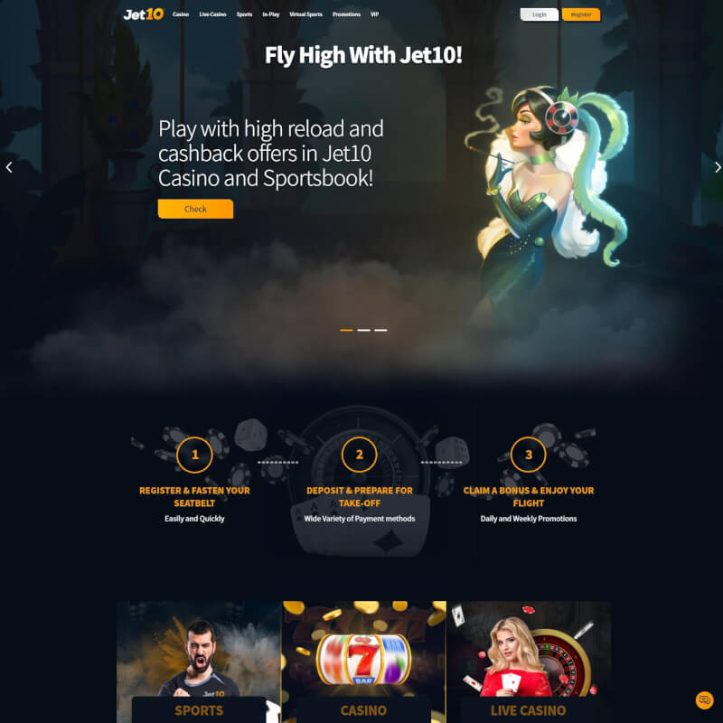 Jet10 Casino screenshot 1