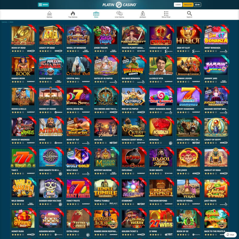 Platin Casino screenshot 2