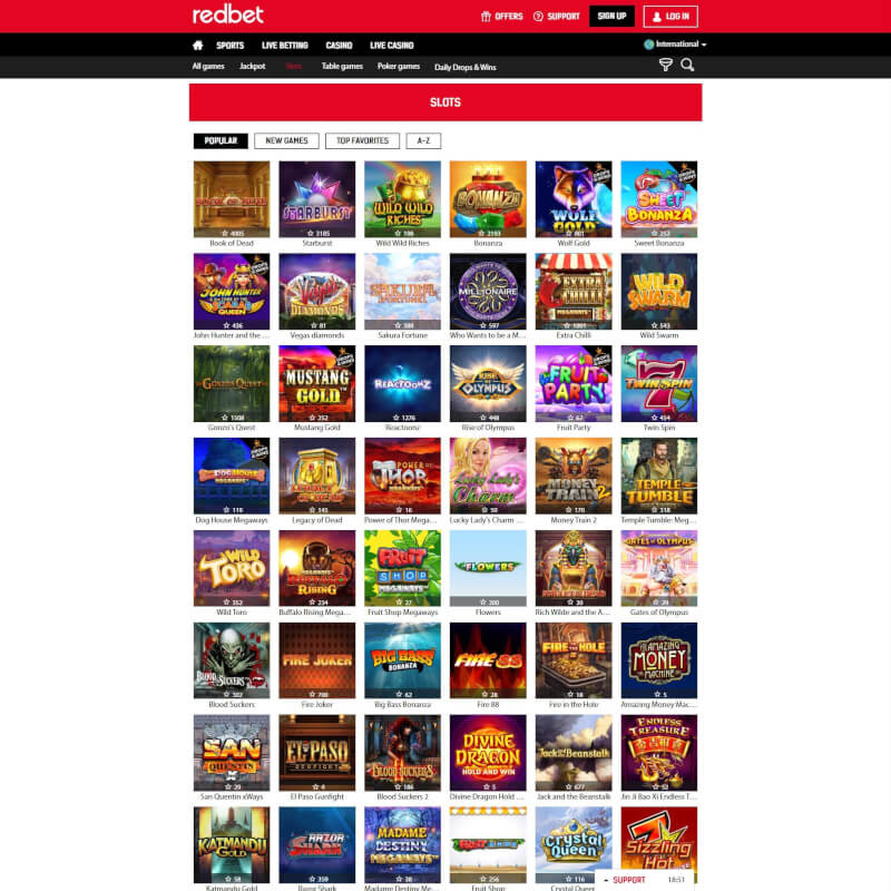 RedBet screenshot 2
