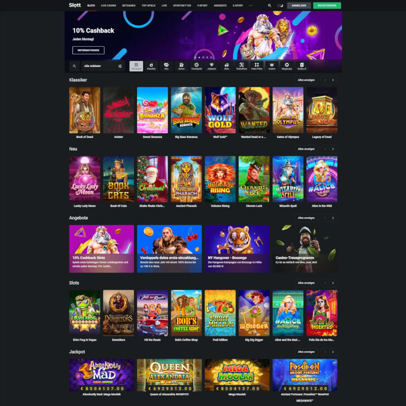 Slott Casino screenshot 1