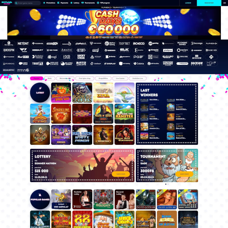 Hotline Casino screenshot 1