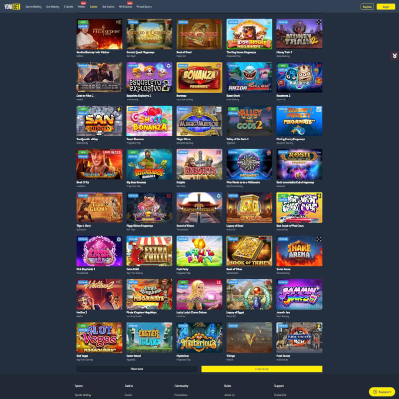 Yonibet screenshot 2