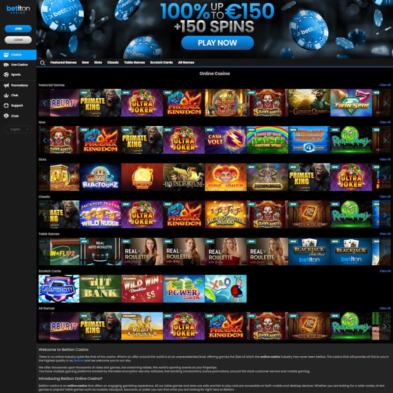 Betiton Casino screenshot 1