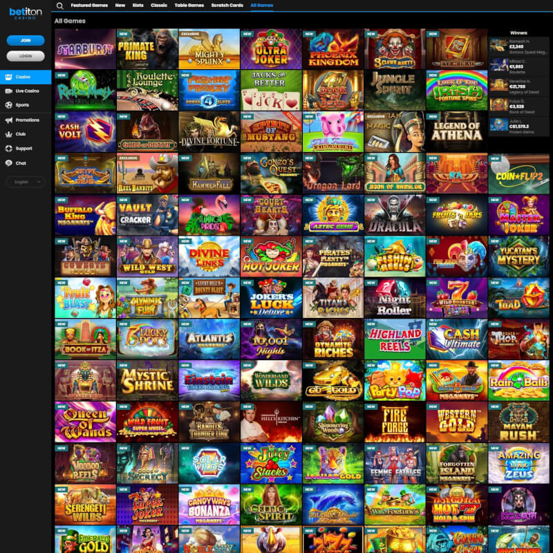Betiton Casino screenshot 2