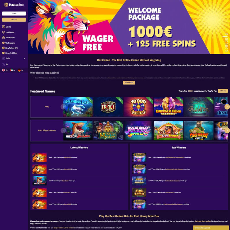 Haz Casino screenshot 1