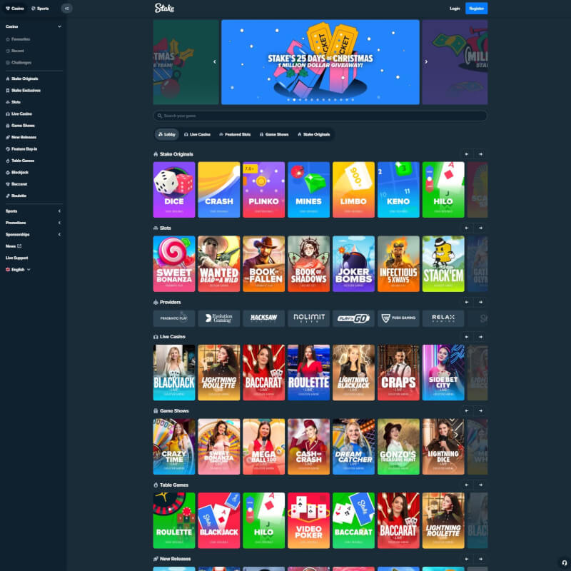 Stake Casino screenshot 1