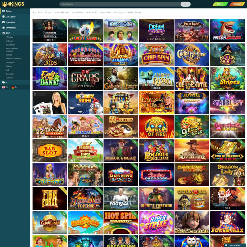 4Kings slot machines screenshot 2