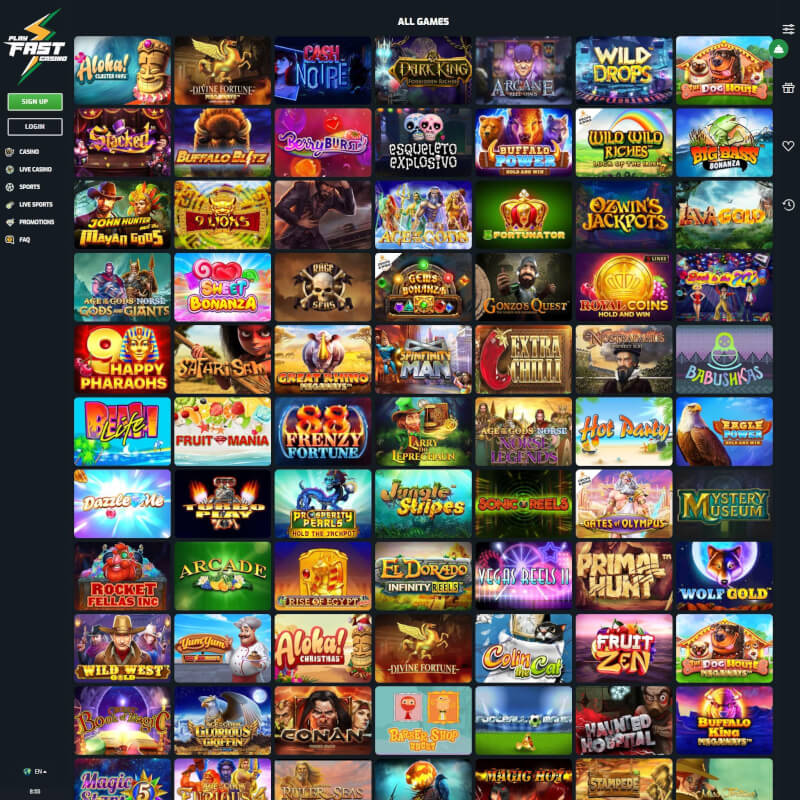Playfast Casino screenshot 2