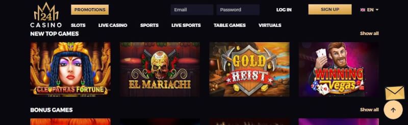 24monaco casino website provides casino games and promotions for new players-logo