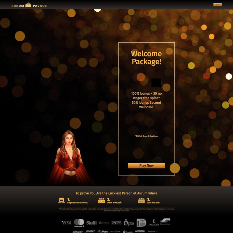 Aurum Palace Casino screenshot 1