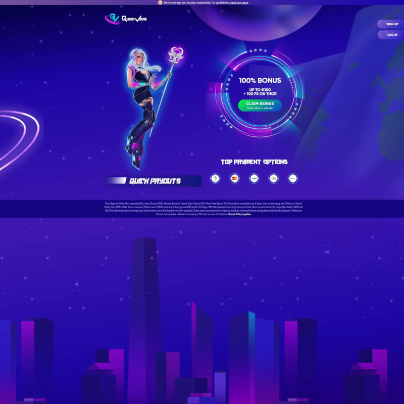 Queen Vegas Casino screenshot 1