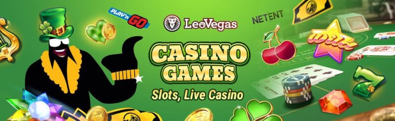 leovegas casino offers different gambling games like slot machines, blackjack kimi canlı qumar oyunları, bakkara və rulet-loqosu