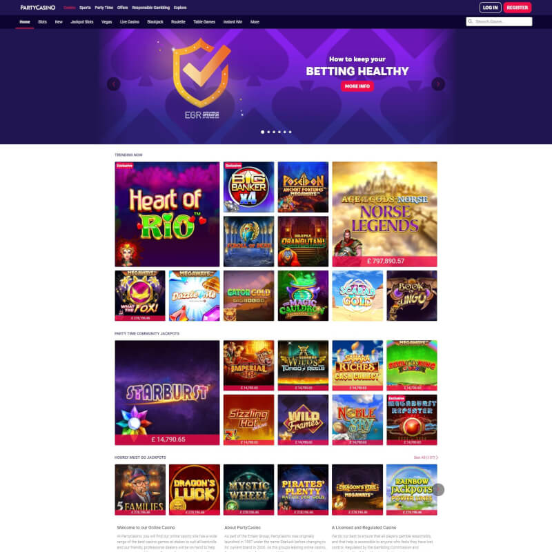 Party Casino screenshot 1