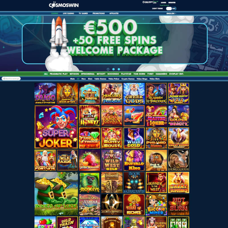 Cosmoswin Casino screenshot 1