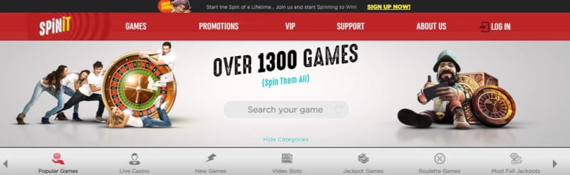spinit website offers casino games, ilk depozit bonusu və yeni oyunçular üçün təkliflər-loqosu