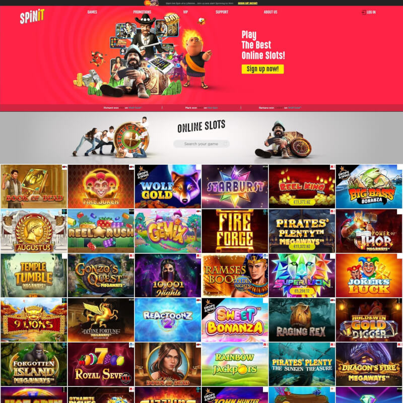 SpinIt Casino screenshot 2