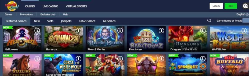 luckland casino website provides gambling games, ilk depozit bonusu və yeni oyunçular üçün promosyonlar-loqosu