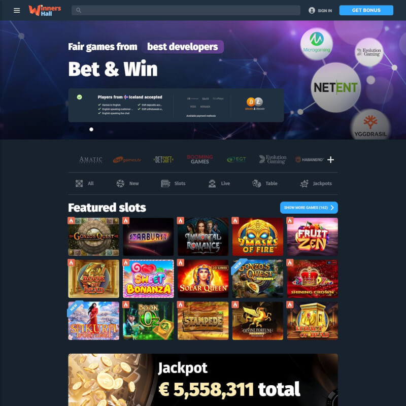 Winners Hall screenshot 1