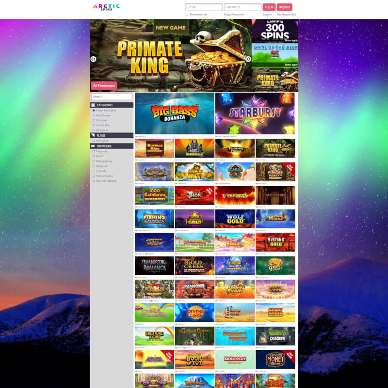 Arctic Spins Casino screenshot 1
