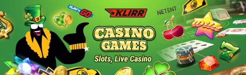 klirr provides numerous gambling games like slot machines, blackjack kimi canlı kazino oyunları, bakkara və rulet-loqosu