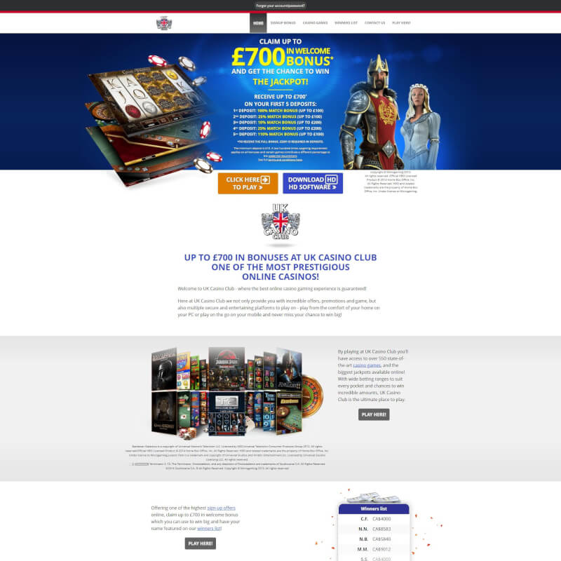 UK Casino Club screenshot 1