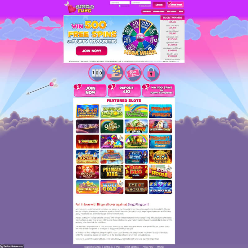 Bingo Fling Casino screenshot 1
