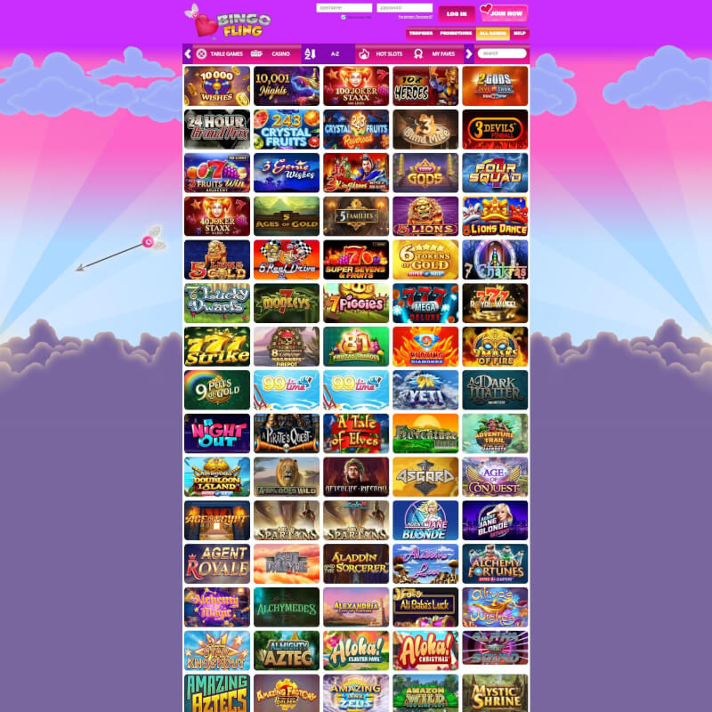 Bingo Fling Casino screenshot 2