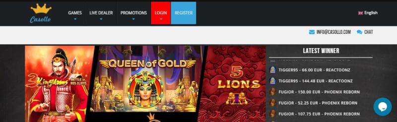casollo website offers gambling games, ilk depozit bonusu və yeni oyunçular üçün kampaniyalar-loqosu