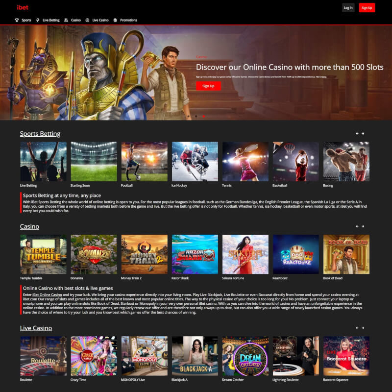 iBet Casino screenshot 1