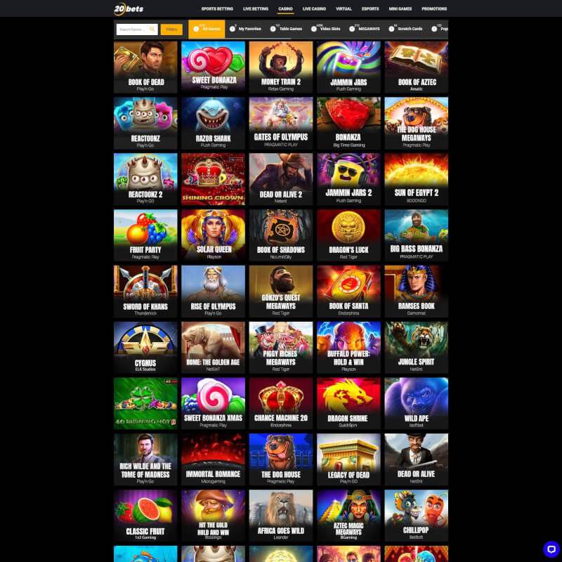 20bets screenshot 2