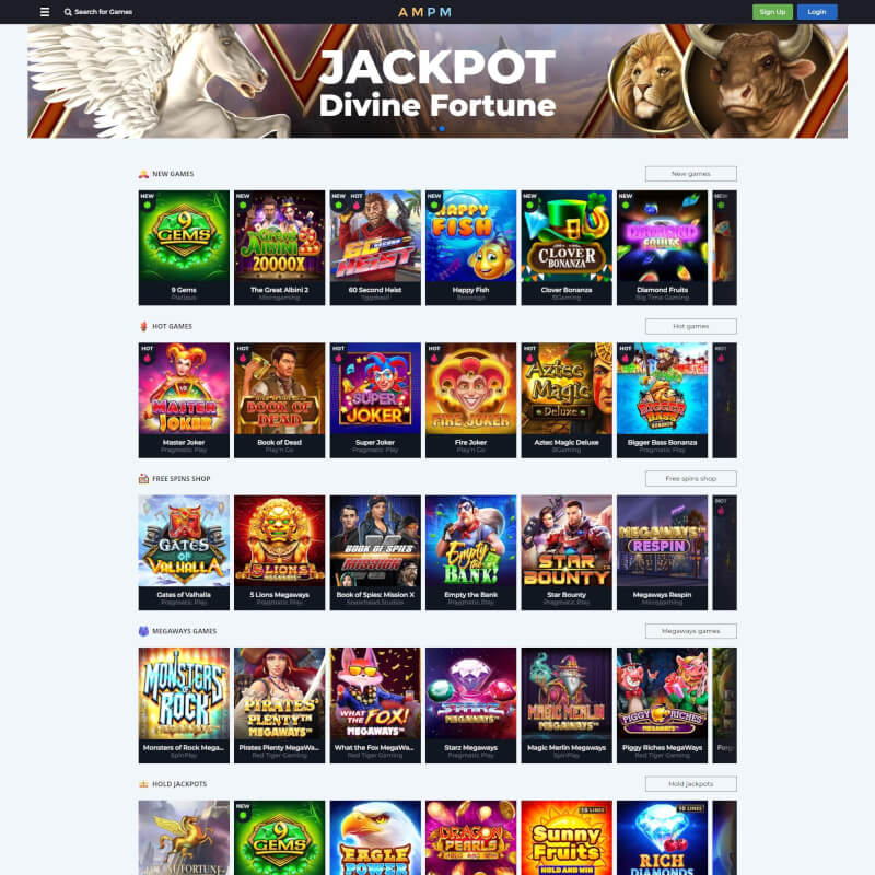 AMPM Casino screenshot 1