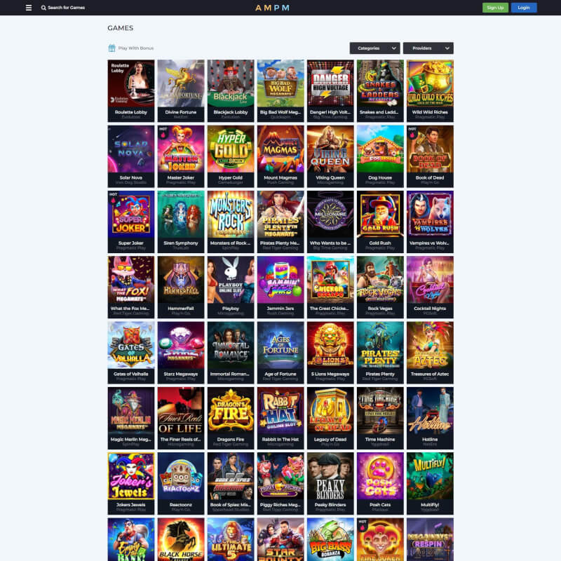 AMPM Casino screenshot 2
