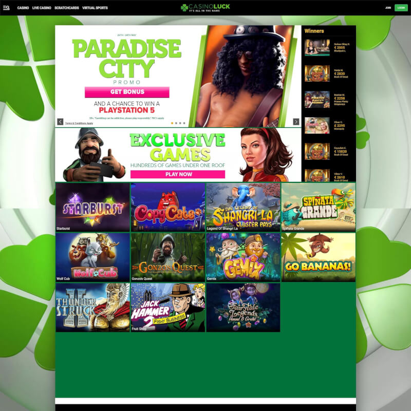 CasinoLuck screenshot 1
