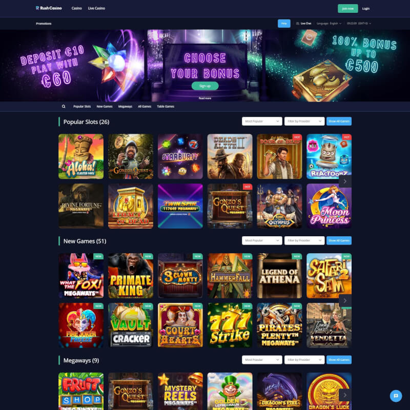 Rush Casino screenshot 1