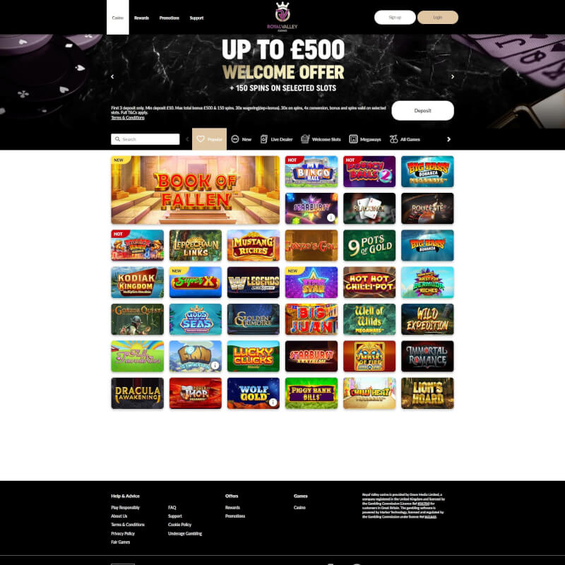 Royal Valley Casino screenshot 1