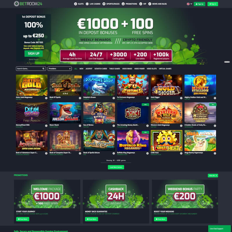 Betroom24 Casino screenshot 1