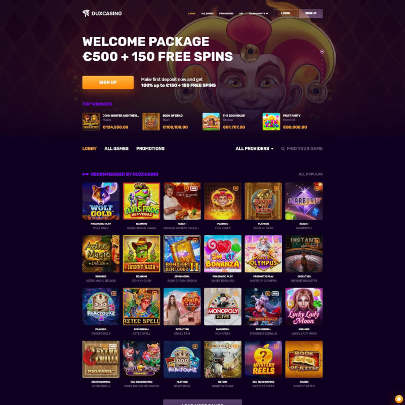 DuxCasino screenshot 1