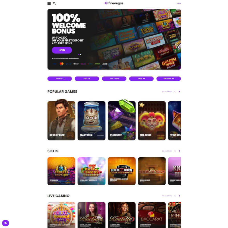 FireVegas Casino screenshot 1