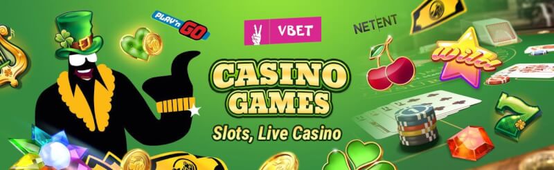 vbet casino offers numerous gambling games like slots, blackjack kimi canlı qumar oyunları, bakkara və rulet-loqosu