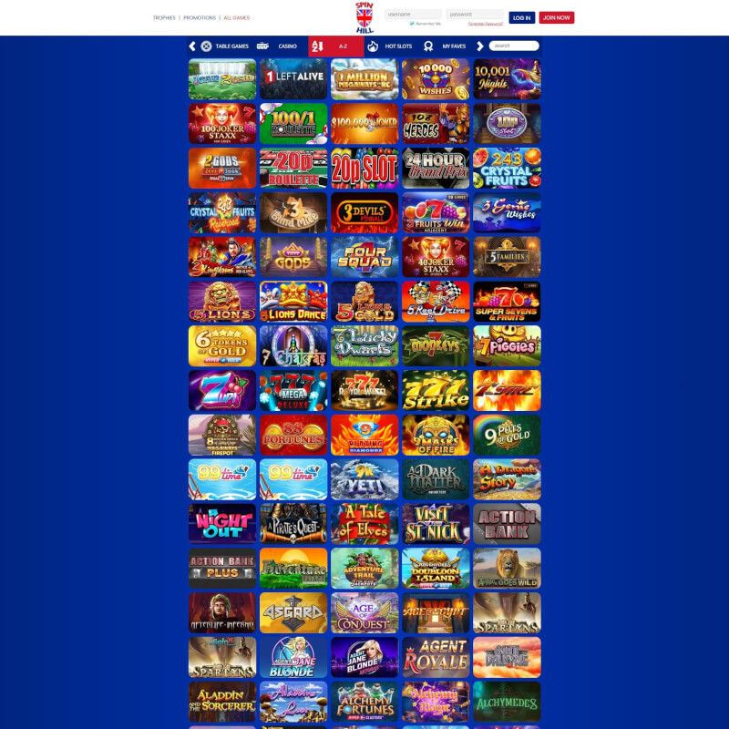 SpinHill Casino screenshot 2