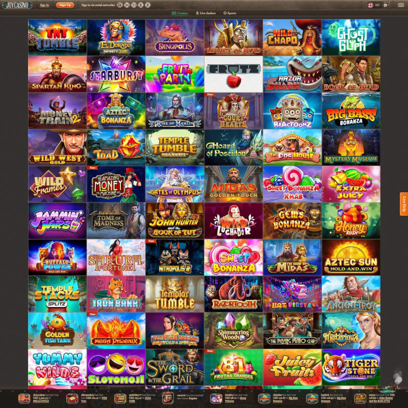 Joy Casino screenshot 2