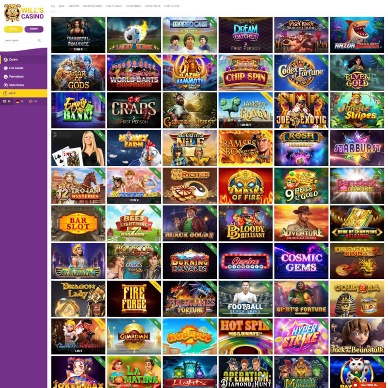 Wills Casino screenshot 2