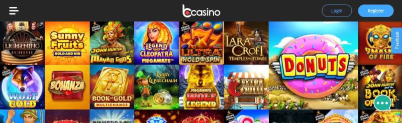 bcasino homepage offers casino games and offers for brand new players-logo