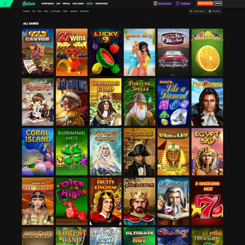 Betinia Casino screenshot 2