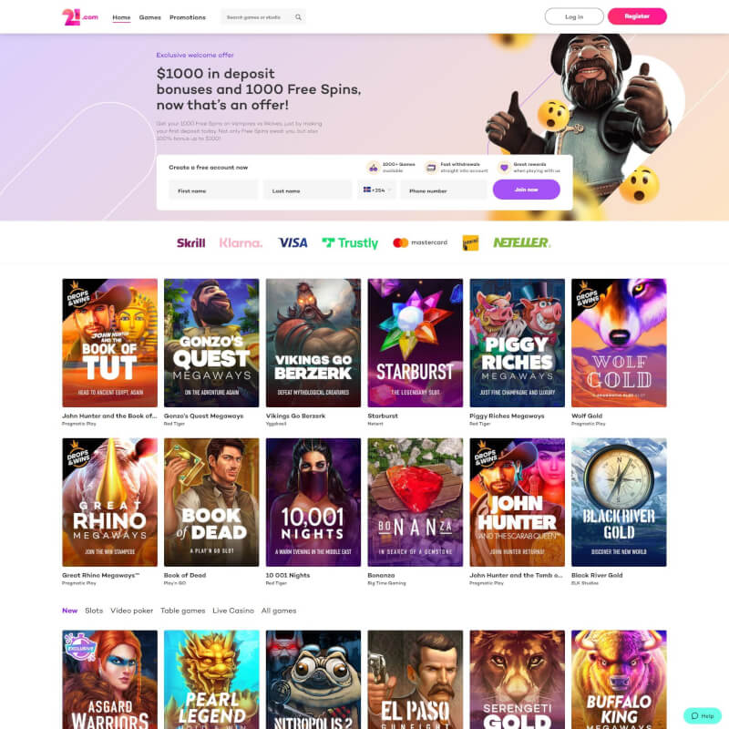 21.com screenshot 1