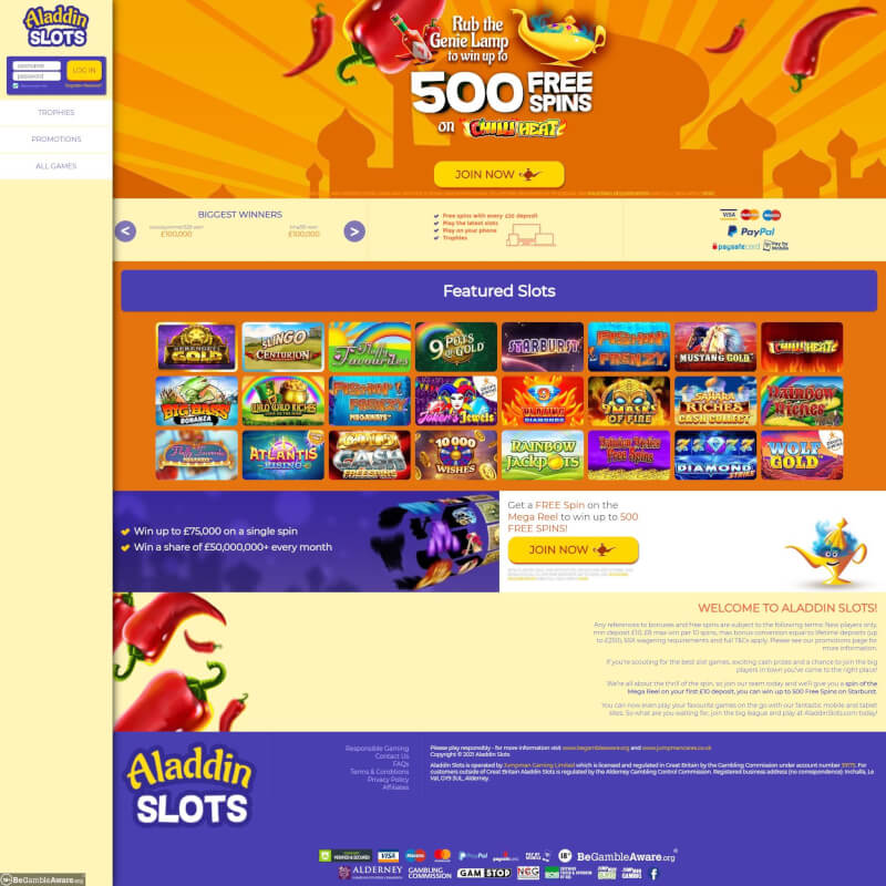 Aladdin Slots Casino screenshot 1
